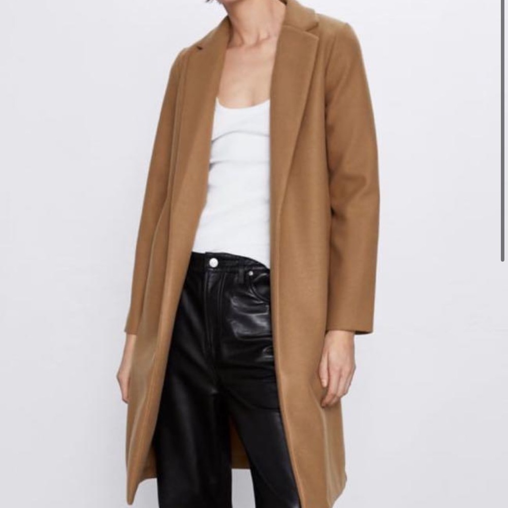 Zara Basic Wool Coat Sx/S - image 1